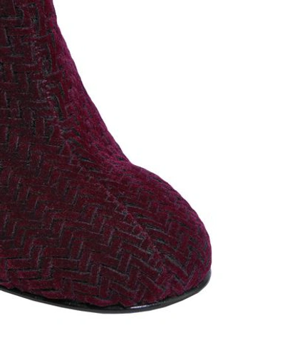 Shop Stella Mccartney Ankle Boots In Maroon