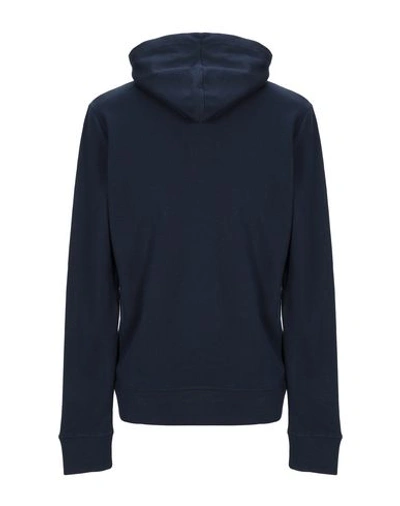 Shop Wesc Hooded Sweatshirt In Dark Blue