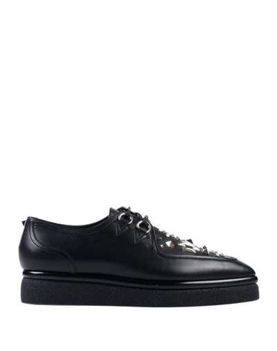 Shop Valentino Laced Shoes In Black