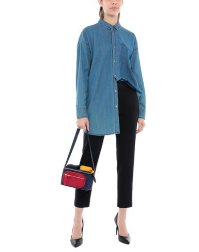 Shop Anya Hindmarch Shoulder Bag In Dark Blue