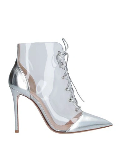 Shop Gianvito Rossi Ankle Boots In Silver