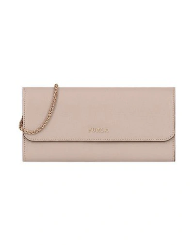 Shop Furla Wallets In Pale Pink