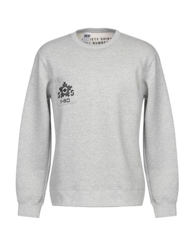 Shop Society Sweatshirt In Light Grey