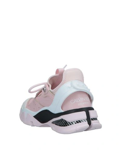 Shop Calvin Klein 205w39nyc Sneakers In Light Pink