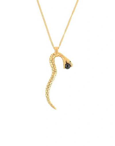 Shop Saint Laurent Necklace In Gold