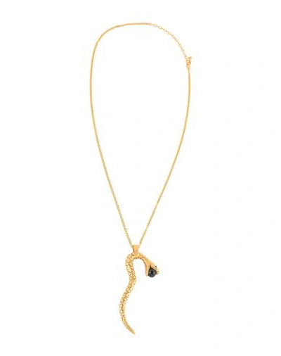 Shop Saint Laurent Necklace In Gold