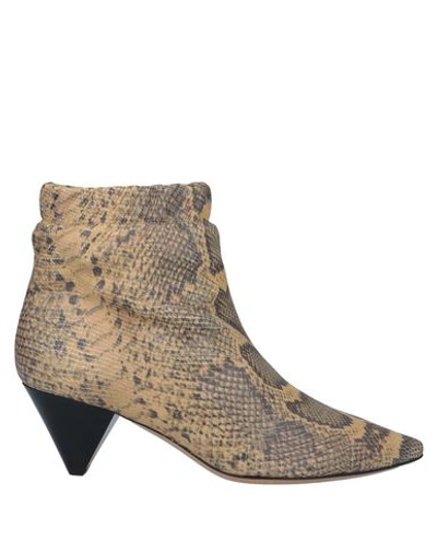 Shop Isabel Marant Ankle Boot In Camel