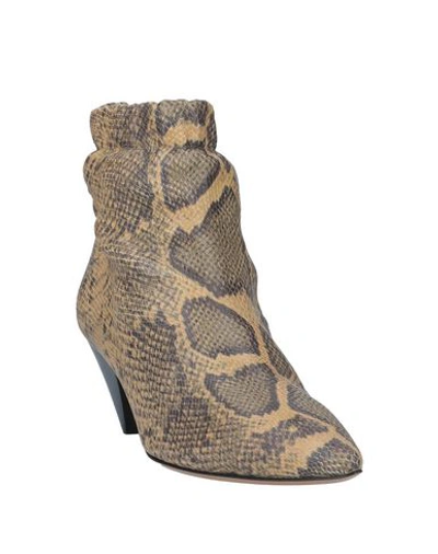 Shop Isabel Marant Ankle Boot In Camel