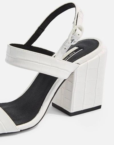 Shop Topshop Sandals In White