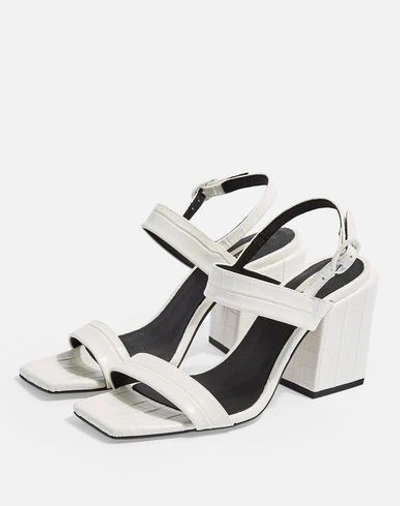 Shop Topshop Sandals In White