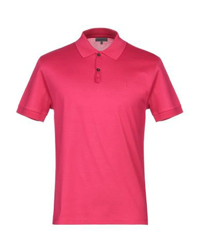 Shop Lanvin Polo Shirt In Fuchsia
