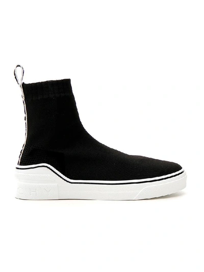 Shop Givenchy George V Sock Sneakers In Black