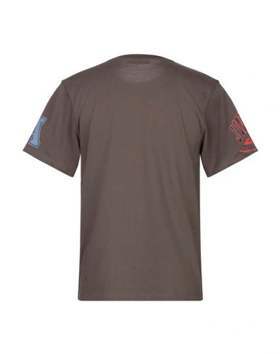Shop Jw Anderson Man T-shirt Khaki Size S Cotton In Beige