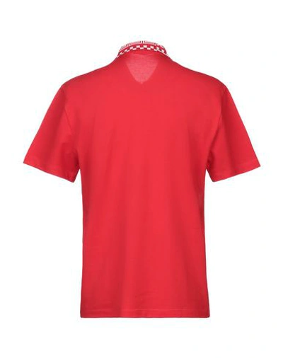 Shop Versace Polo Shirt In Red