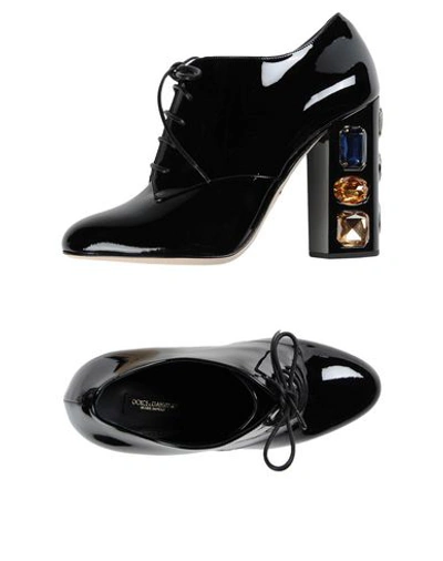 Shop Dolce & Gabbana Lace-up Shoes In Black