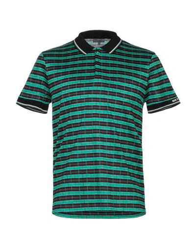 Shop Lanvin Polo Shirts In Green