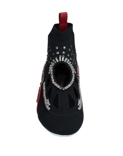 Shop Valentino Garavani Woman Ankle Boots Black Size 6 Textile Fibers, Soft Leather