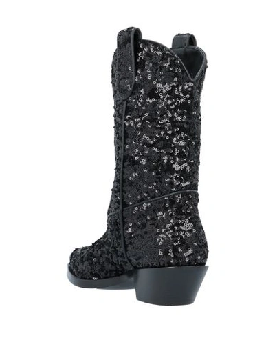 Shop Dolce & Gabbana Woman Ankle Boots Black Size 5.5 Polyester, Lambskin