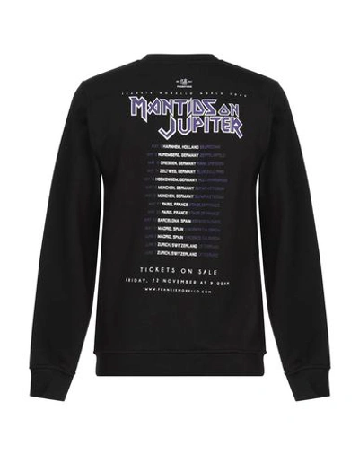 Shop Frankie Morello Man Sweatshirt Black Size L Cotton