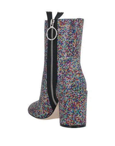 Marco De Vincenzo Multicolor Crystal Zip Booties | ModeSens