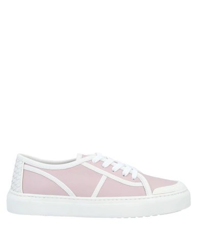 Shop Bottega Veneta Woman Sneakers Pastel Pink Size 4 Soft Leather