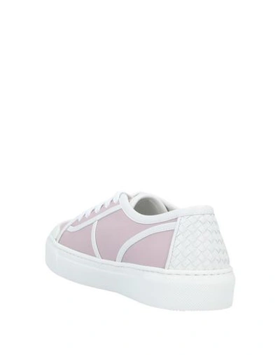 Shop Bottega Veneta Woman Sneakers Pastel Pink Size 4 Soft Leather