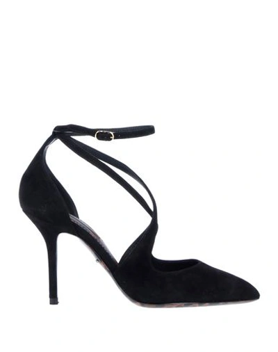 Shop Dolce & Gabbana Woman Pumps Black Size 9.5 Goat Skin