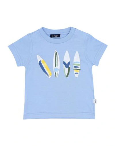 Shop Il Gufo T-shirt In Sky Blue