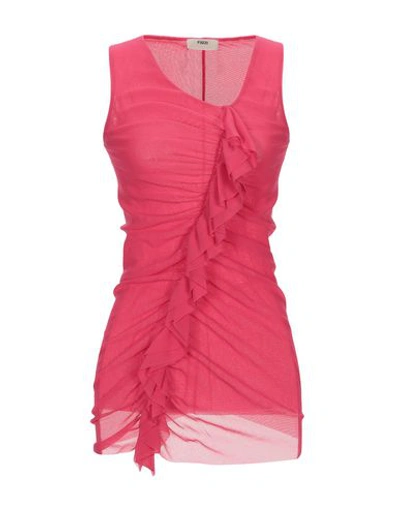 Shop Fuzzi Top In Fuchsia