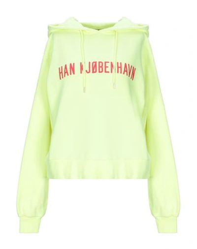 Shop Han Kjobenhavn Hooded Sweatshirt In Yellow