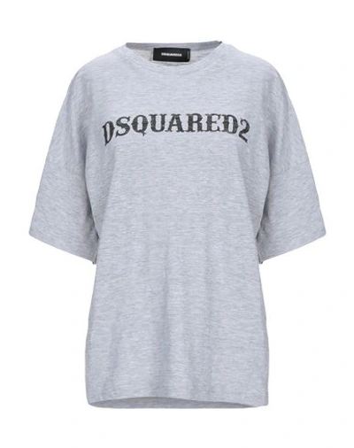 Shop Dsquared2 T-shirts In Grey