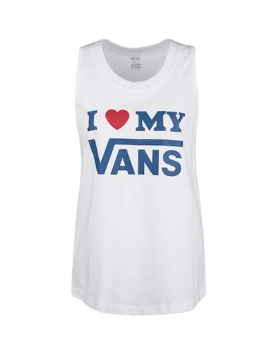 Vans Tank Tops In White