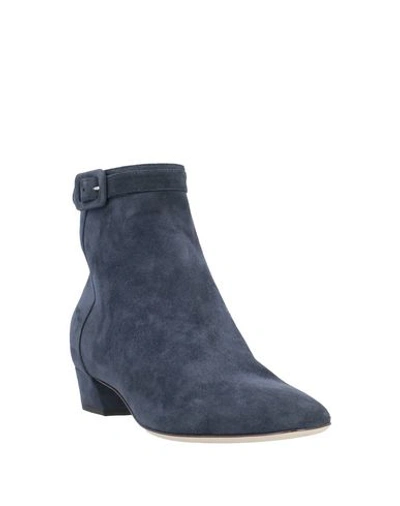 Shop Sergio Rossi Ankle Boot In Dark Blue