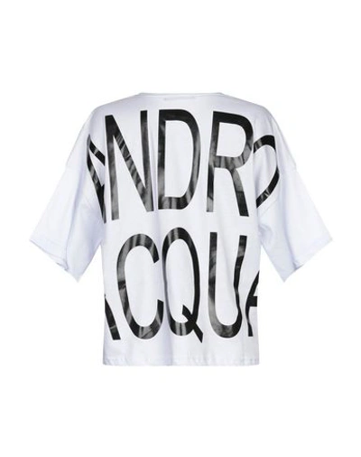 Shop Alessandro Dell'acqua T-shirts In White