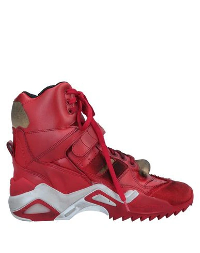 Shop Maison Margiela Sneakers In Red