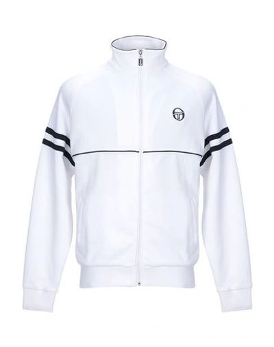 Shop Sergio Tacchini Sweatshirt In White