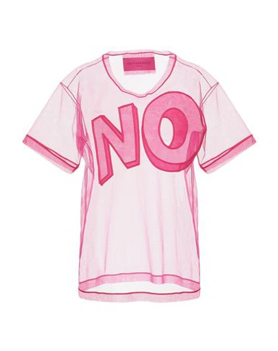 Shop Viktor & Rolf Woman T-shirt Fuchsia Size S Nylon In Pink