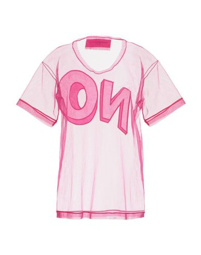 Shop Viktor & Rolf Woman T-shirt Fuchsia Size S Nylon In Pink