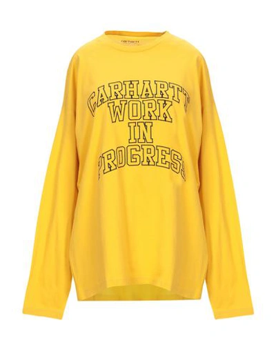 Shop Carhartt T-shirt In Yellow