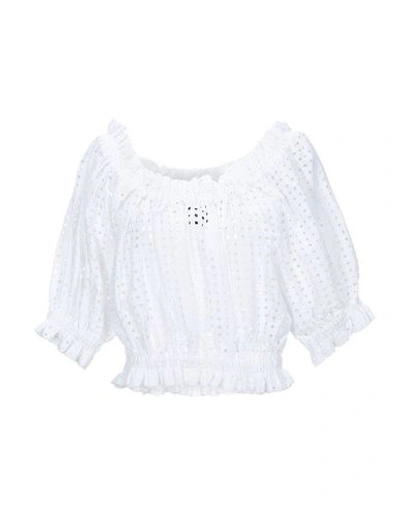 Shop Paper London Blouses In White