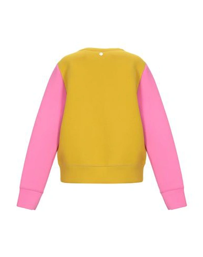 Shop Versace Sweatshirt In Ocher