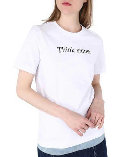 Shop Ksenia Schnaider T-shirts In White