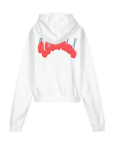 Shop Off-white Hooded Sweatshirt In White