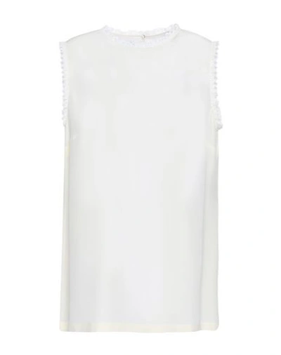 Shop Dolce & Gabbana Tops In Ivory