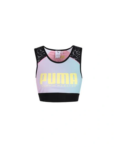 Shop Puma X Sophia Webster Puma X Sophia Rev. Woman Top Black Size S Polyester, Elastane