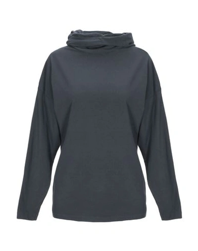Shop European Culture Woman T-shirt Steel Grey Size Xs Cotton, Lycra