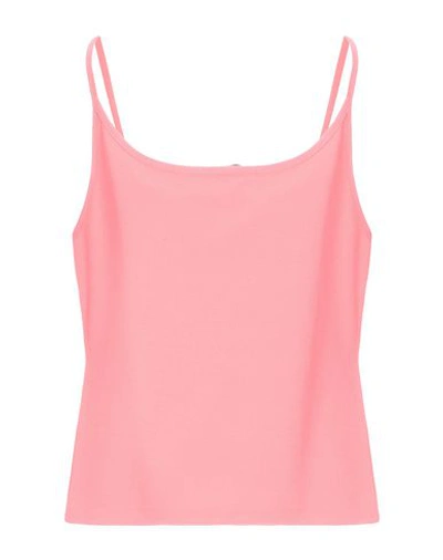 Shop Anneclaire Tank Top In Coral