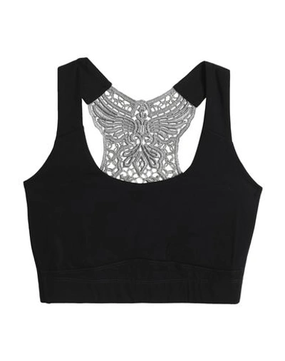 Shop Sàpopa Woman Top Black Size Xs Nylon, Elastane, Polyester