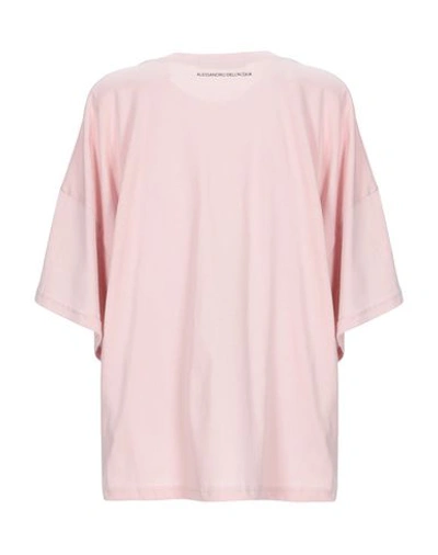 Shop Alessandro Dell'acqua T-shirts In Pink