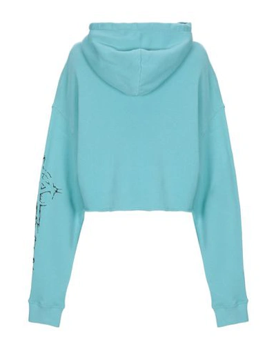 Shop Adaptation Hooded Sweatshirt In Turquoise